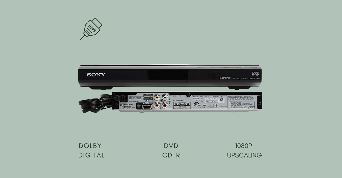 Sony DVPSR510H dvd player with RCA and HDMI