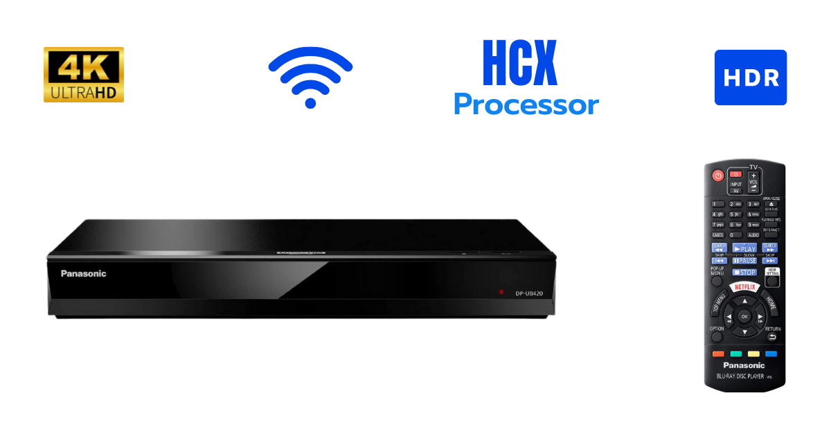Best 4K Blu Ray Player with WiFi Streaming 7 Panasonic DP-UB420
